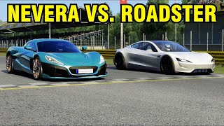 Rimac Nevara vs Tesla Roadster | TTN Clips