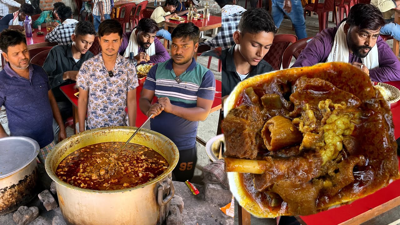 ऐसा भीड़ पहले कभी नहीं दिखा Bhoti Mutton खाने के लिए | लाईन लग जाता है लोगो का Manoj Hotel में