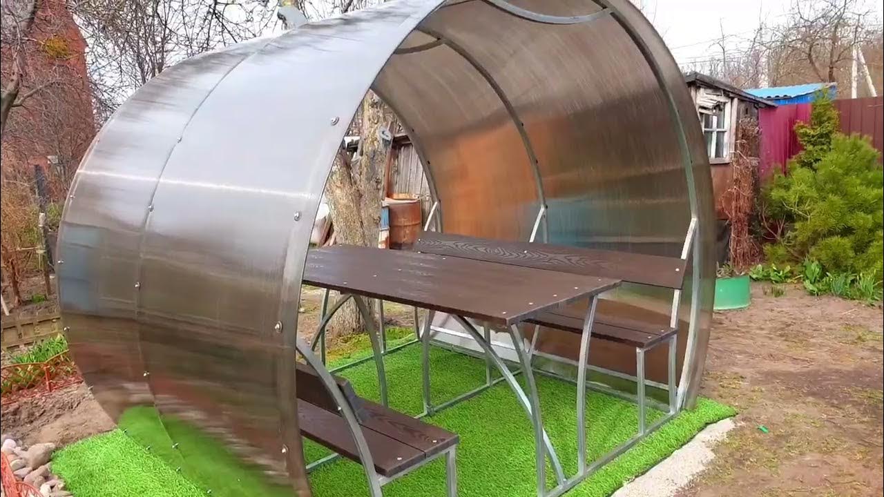 Поликарбонат бронза фото беседки