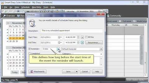 How to add a schedule entry using Smart Diary (R) Suite