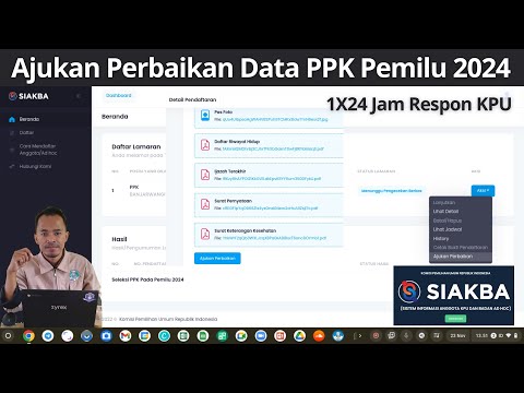 Cara Ajukan Perbaikan Data PPK Pemilu 2024 Di Web Siakba.kpu.go.id