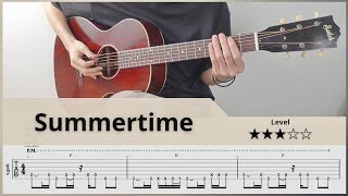 【TAB】 Summertime - George Gershwin - FingerStyle Guitar ソロギター【タブ】