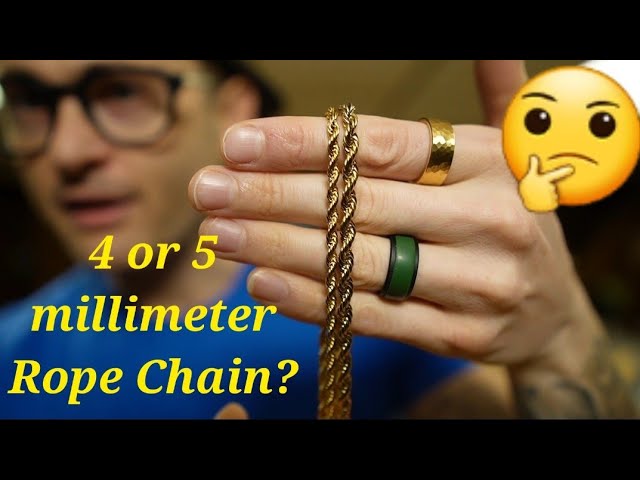 4mm Rope Chain vs 5mm Rope Chain