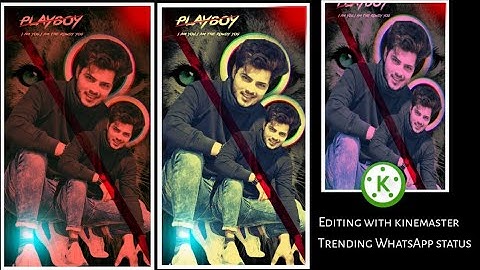 How To Create Trending WhatsApp Status Video in kinemaster..।।ja Created।।