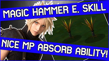How to get Magic Hammer on Disk One in Final Fantasy 7 - Actually a nice Enemy Skill!