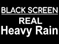 Real Heavy Rain Sounds Black Screen Rain Sounds For Sleeping Fast Asleep Fast Relaxing Rain
