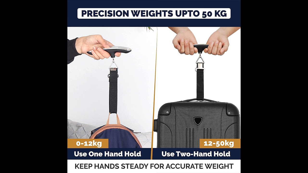 New GoTrippin Metal Luggage Weighing Scale Digital (Silver_ELS)