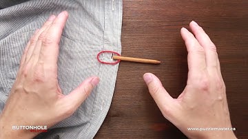 Buttonhole a metal puzzle from Puzzle Master - Solution