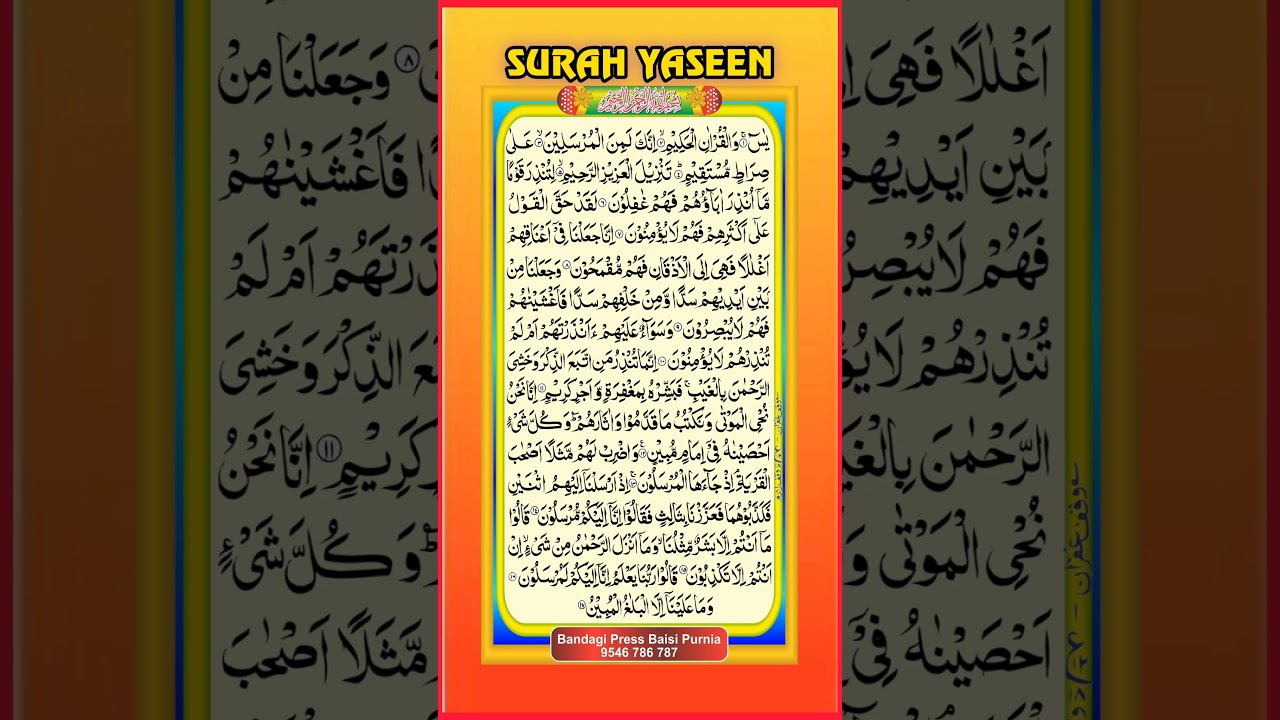 Surah Yasin Arabic Text 4K HD | surah yaseen | yaseen | yaseen sharif | Yasin Sharif #surahyaseen