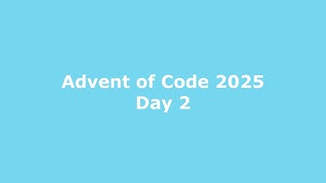 Advent of Code 2025 Day 2