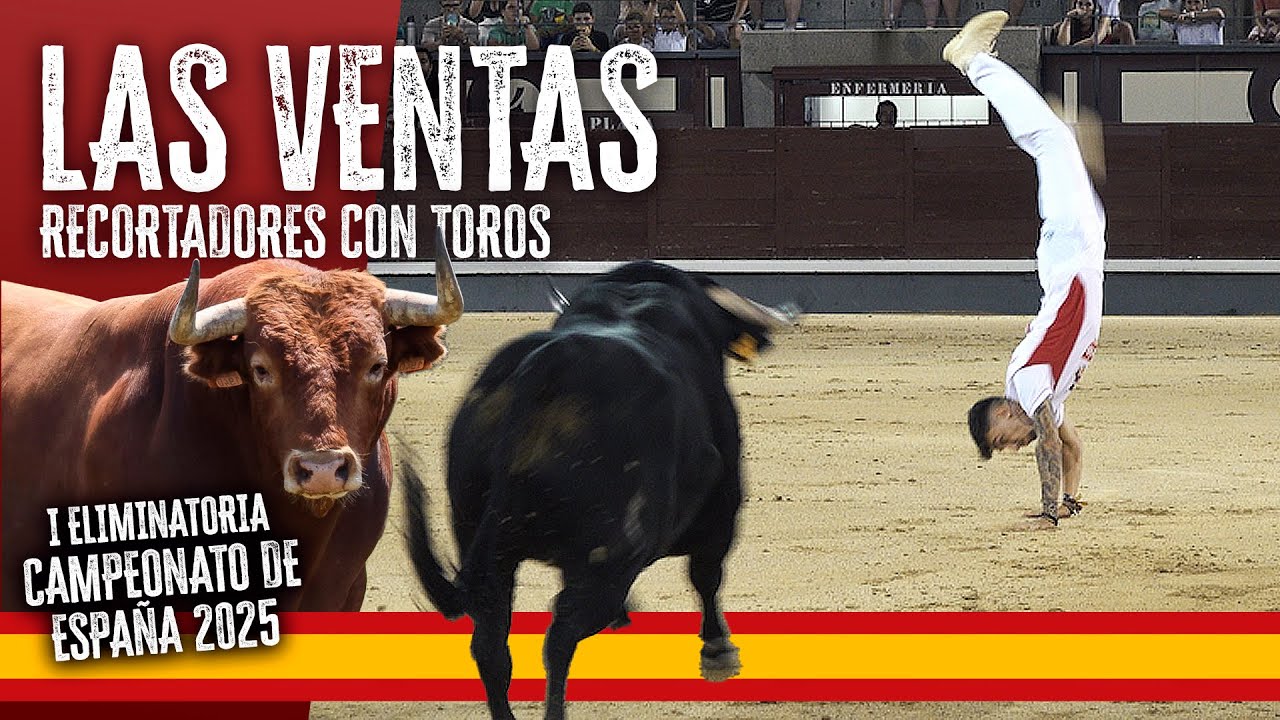 4K · LAS VENTAS 2025 · 🇪🇸 CAMPEONATO DE ESPAÑA DE RECORTES CON TOROS BRAVOS · 🏅ELIMINATORIA