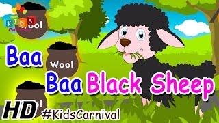 Baa Baa Black Sheep - Children English Nursery Rhyme with Lyrics (Subtitles) and Action