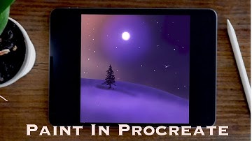 How to Draw Sunset in Procreate Tutorial | Paint with Basic Brushes| The ProArt