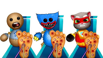 New Machines Vs Huggy Wuggy Vs Tom Hero Dash | Kick the Buddy Mod Poppy Playtime Android Gameplay