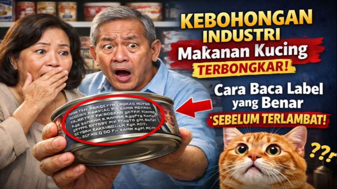 KEBOHONGAN INDUSTRI Makanan Kucing TERBONGKAR! 🙀 Cara Baca Label yang Benar SEBELUM TERLAMBAT!