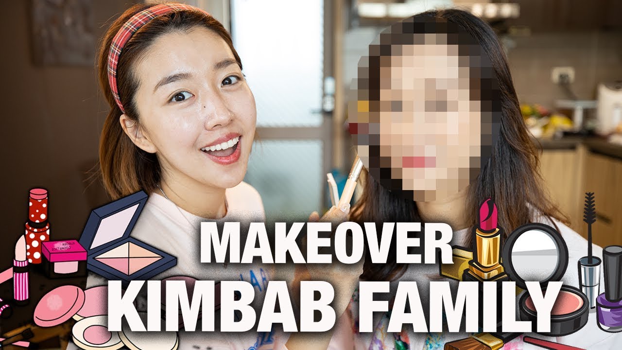 MAKEOVER MAMA GINA KIMBAB FAMILY JADI MAMA HITS KOREA! | REAKSI PAPA JAE DAN ANAK2?
