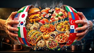 🌍 What’s Hidden Inside Each Country Flag Sphere🇺🇸🇯🇵🇩🇪 | Satisfying ASMR 