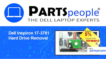 Dell Inspiron 17-3781 (P35E001) Hard Drive How-To Video Tutorial