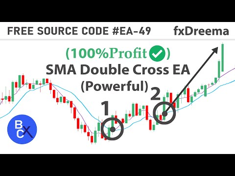 (100%Profit) Powerful and Simple Forex Strategy (SMA Double Crossover) Free source EA-49 by fxDreema