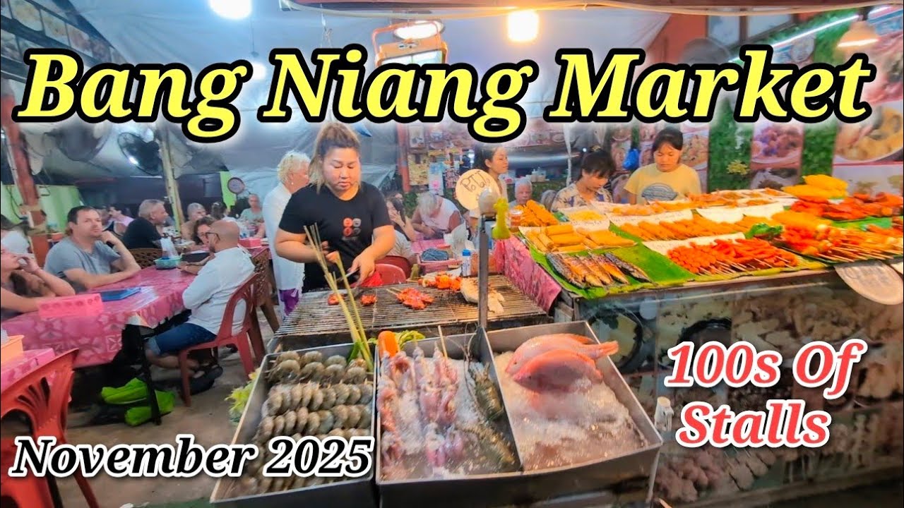 Вот почему все любят рынок Банг Нианг | Уличная еда, бары, ночная жизнь Као Лака