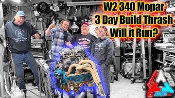 W2 Headed Tunnel Ram 340 Mopar Build; Final Assembly & WILL IT RUN? Feat. @talljohnsfunshop2722 Pt.6