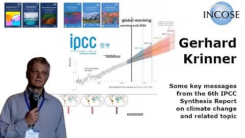 Key Messages From the Sixth IPCC Synthesis Report – Gerhard Krinner at INCOSE EMEA WSEC 2023