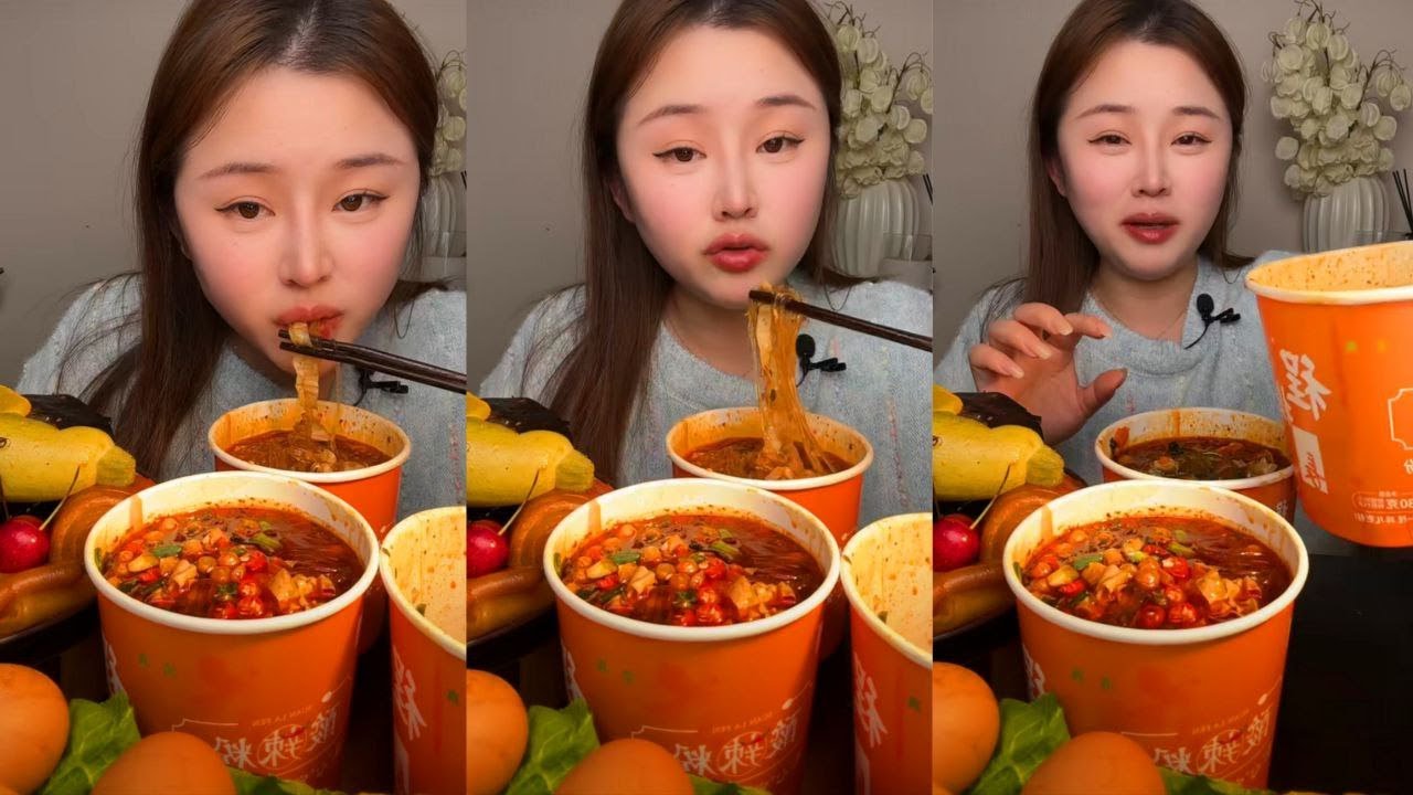 ASMR Eating Show EXTREMELY SPICY MALA HOTPOT MUKBANG 🔥 Intense Heat & Huge Bites