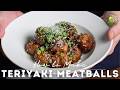 Sticky Teriyaki Meatballs Recipe (Niku Dango)