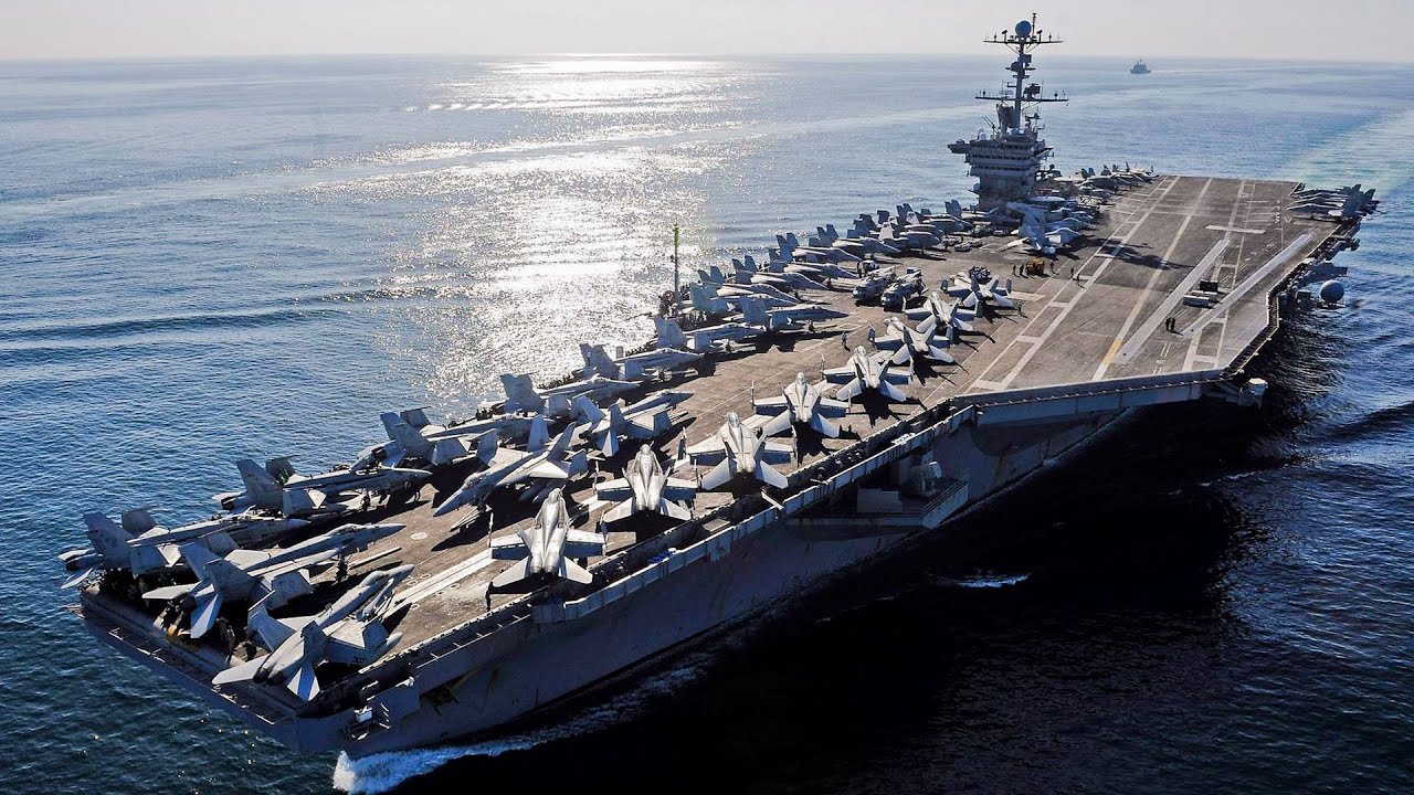 GIGANTIC 100,000-Tonne $13 Billion SUPERCARRIER USS Gerald R. Ford ...