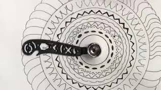 Multi funtional Drawing Curved Metallic Ruler Mini Compass Protractor Combo