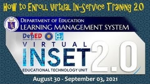 How to Access Virtual INSET 2.0 via LMS and Edit LMS Account Profile