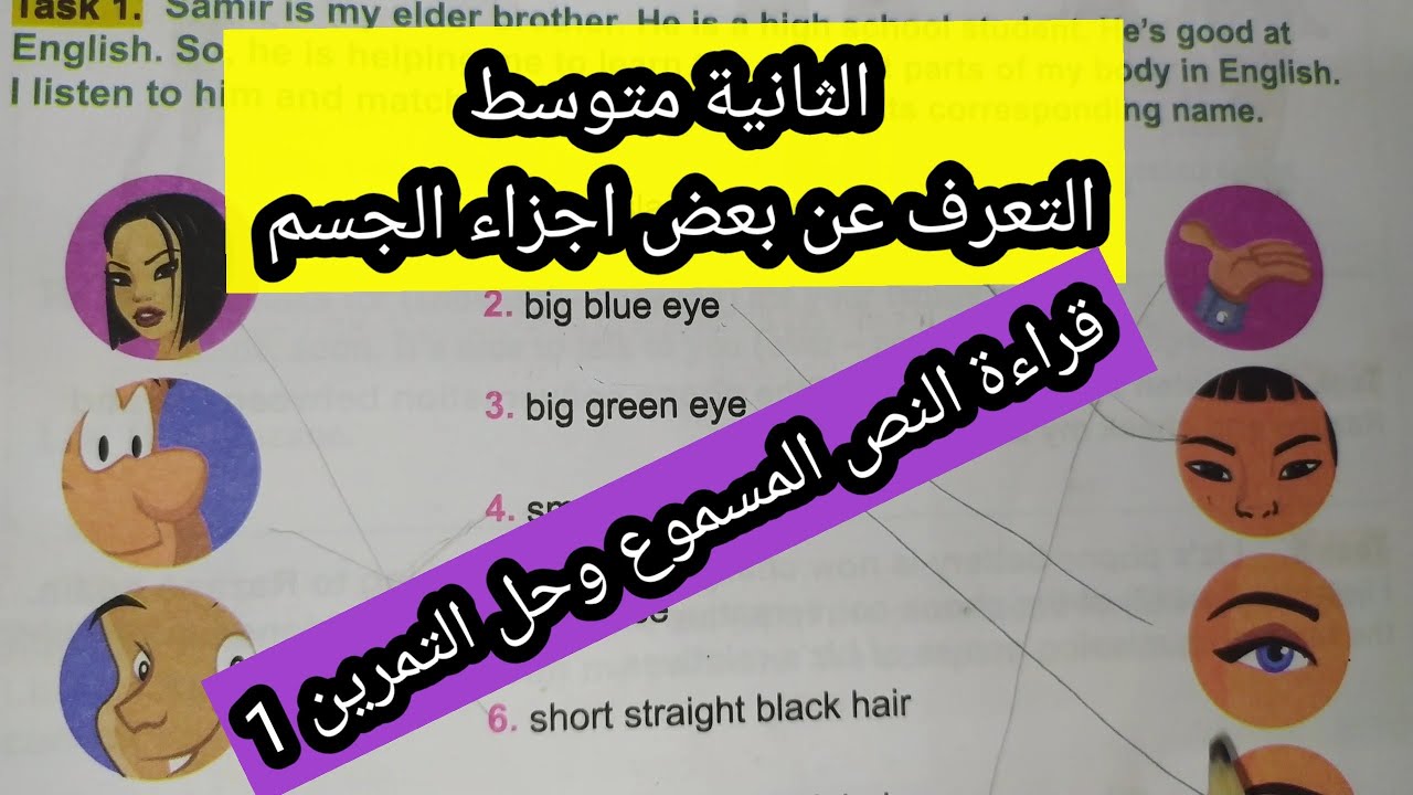 الانجليزية الثانية متوسط وكيفية حل تمارين 1و2 لوحدك بدون صعوبة