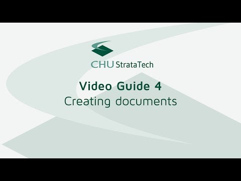 StrataTech Video Guide 4: Creating & Emailing Documents