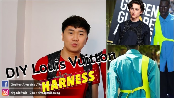 Louis Vuitton LOUIS VUITTON MONOGRAM EMBOSSED LEATHER CUT AWAY VEST