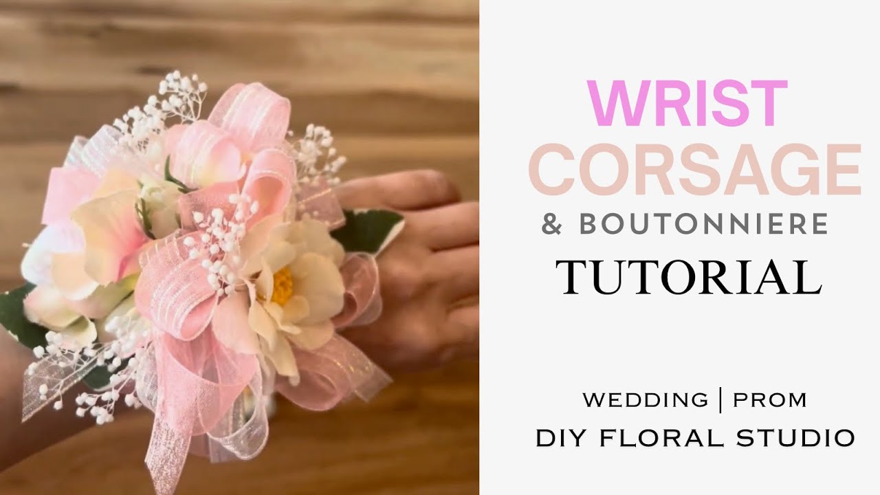 DIY Corsage Boutonniere Set 