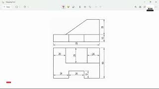 ND BHATT ENGINEERING DRAWING EXERCISES 17 || SOLIDWORK TUTORIALS || ORTHOGRAPHIC TO PERSPECTIVE VIEW