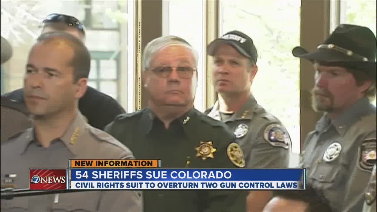 54 Colorado sheriffs suing to block two new state gun control laws