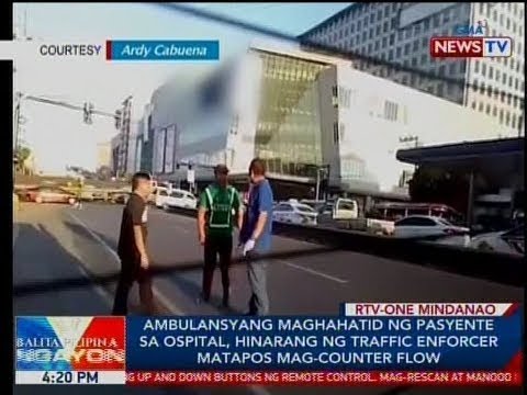 BP: Ambulansyang maghahatid ng pasyente sa ospital, hinarang ng traffic enforcer...