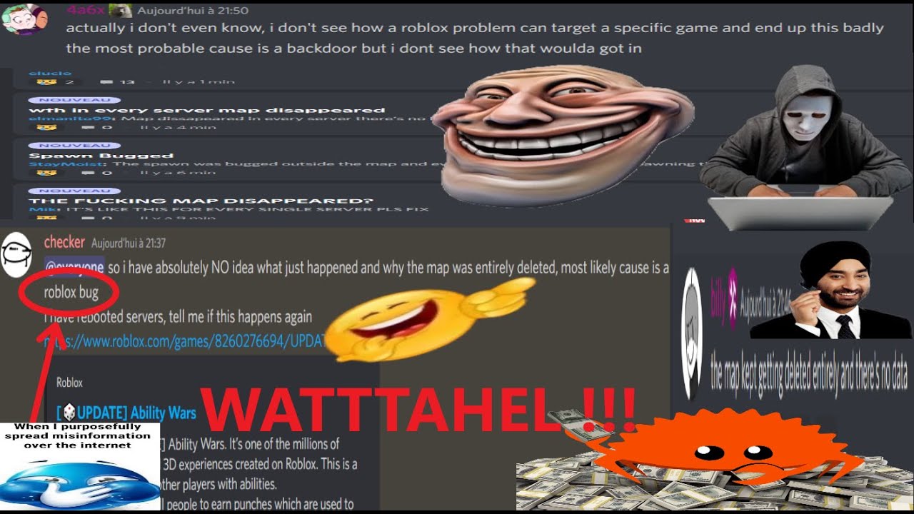 most likely cause is a roblox bug ( Ability Wars )