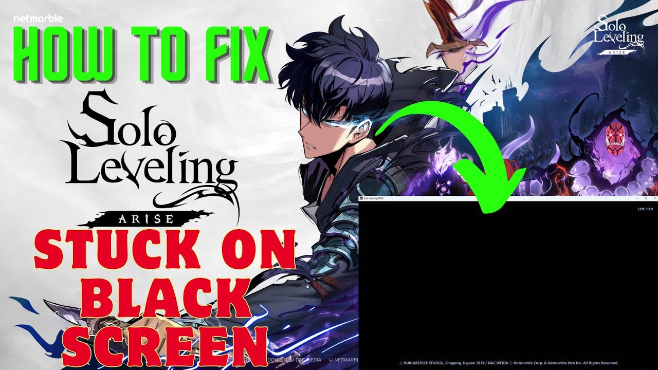 How To Fix Black Screen Error In Solo Leveling Arise | Fix Black Screen On Launch