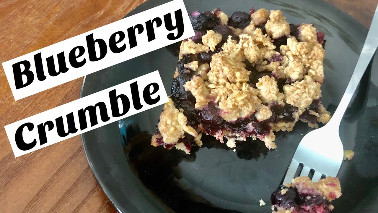 Blueberry Crumble (vegan, paleo, gluten free) - YouTube