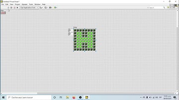 matriz de led con array labview