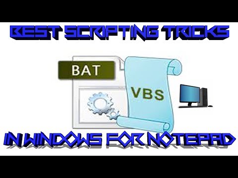 Scripting Tricks In Notepad For Windows! All Working