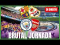 Rayo vallecano vs fc barcelona en directo  manchester city vs arsenal en vivo