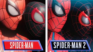 Spider-Man vs Spider-Man 2 | PS5 Reveal Trailer Graphics Comparison