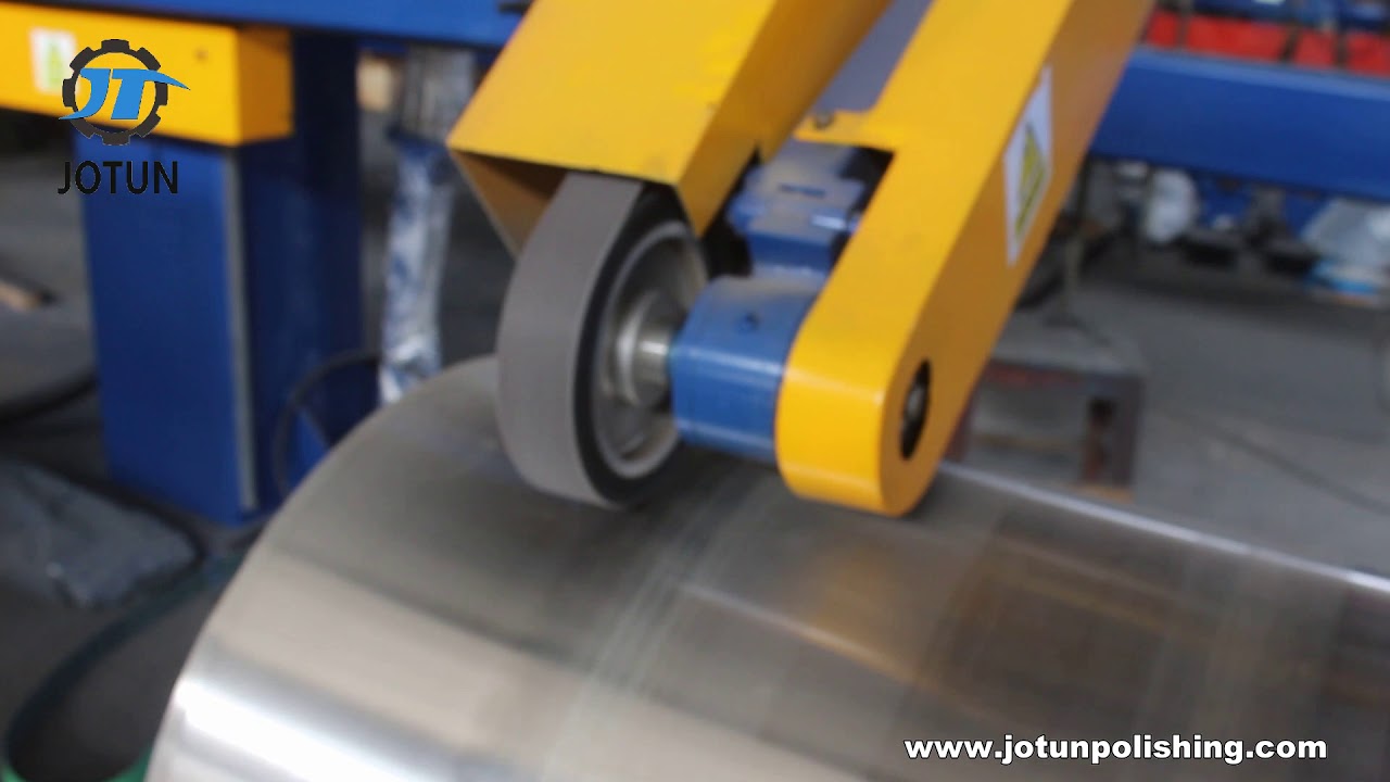 Stainless steel tank outside inside surface polishing buffing machine from China- tank shell grinder