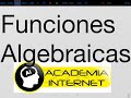 Funciones, dominio, contradominio, rango, gráfica, curso completo