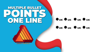 How to add multiple bullet points in one line in affinity publisher