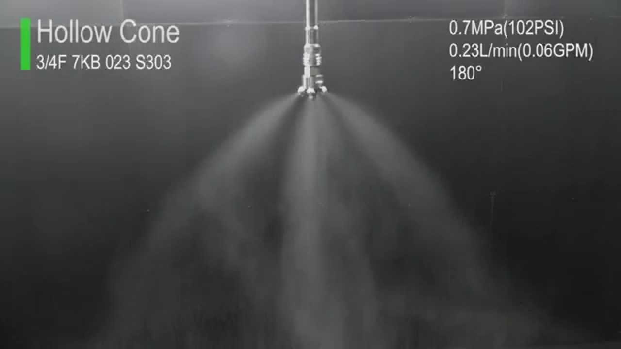 [3/4F 7KB 023 S303] 7-head Full Cone Spray Nozzles Extremely Fine atomization [IKEUCHI]