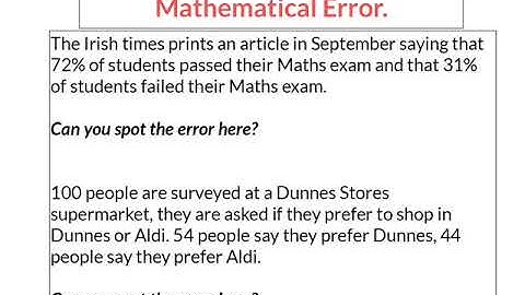 Misuse of Statistics